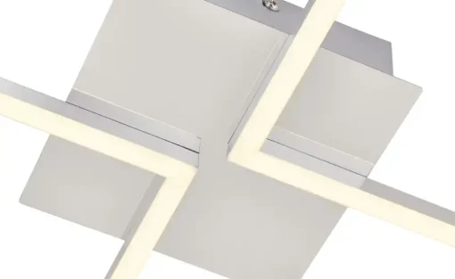 KHG LED-Deckenleuchte, 2-flammig, Alu | Möbel Höffner