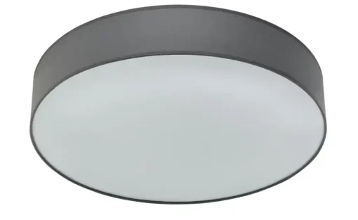 KHG LED-Deckenleuchte, mit Stoffschirm grau | Höffner