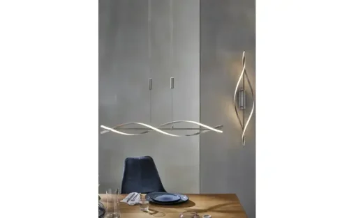 KHG LED-Deckenleuchte, Nickel matt | Möbel Höffner