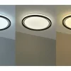 KHG LED-Deckenleuchte, schwarz mit Fernbedienung