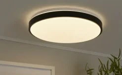 KHG LED-Deckenleuchte schwarz/weiß mit Funktion