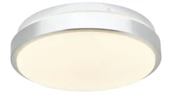 KHG LED-Deckenleuchte, silberfarben / weiß | Höffner
