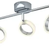 KHG LED-Deckenstrahler, 3-flammig, Acrylringe | Höffner