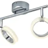 KHG LED-Deckenstrahler, 2-flammig, Acrylringe | Höffner