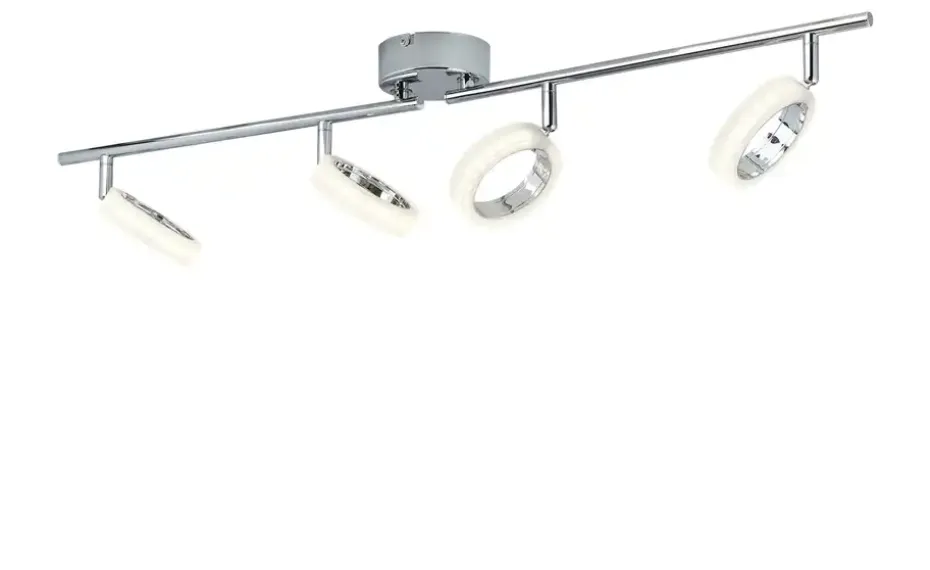 KHG LED-Deckenstrahler, 4-flammig, Acrylringe | Höffner