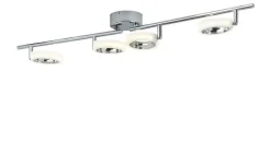 KHG LED-Deckenstrahler, 4-flammig, Acrylringe | Höffner
