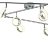 KHG LED-Deckenstrahler, 6-flammig mit Acrylringen