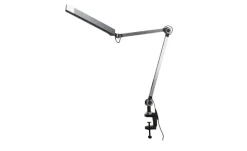 KHG LED-Klemmleuchte, 1-flammig, schwarz mit Touchpad | Schwarz, matt