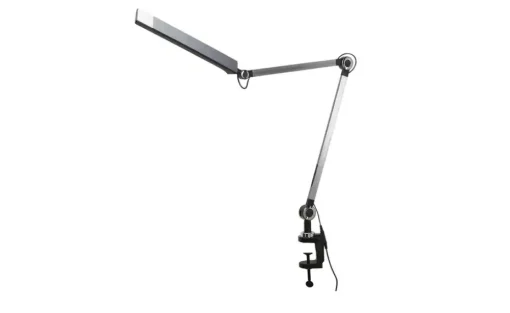 KHG LED-Klemmleuchte, 1-flammig, schwarz mit Touchpad | Schwarz, matt