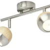 KHG LED-Spot, 2-flammig mit Holz | Möbel Höffner