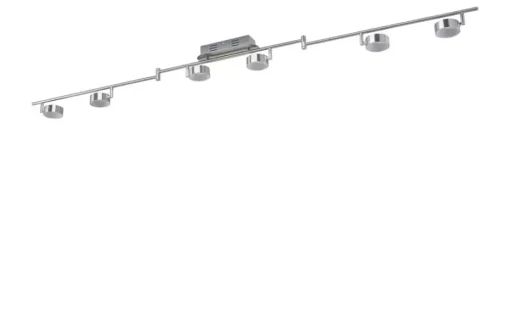 KHG LED-Spot, 6-flammig, Nickel matt | Möbel Höffner