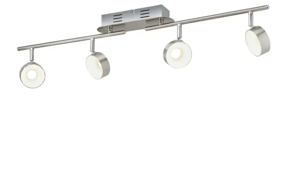 KHG LED-Spot, 4-flammig Nickel matt | Möbel Höffner