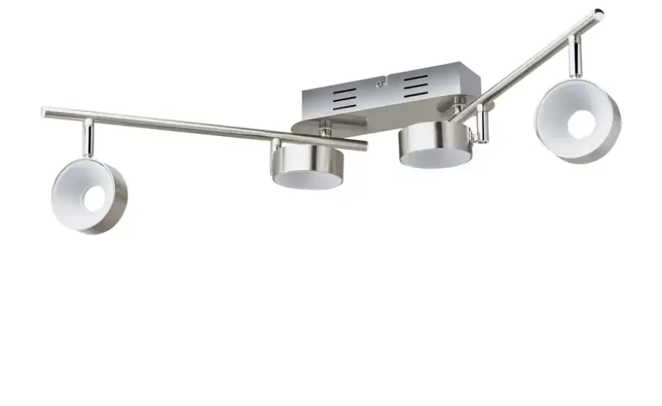 KHG LED-Spot, 4-flammig Nickel matt | Möbel Höffner