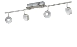 KHG LED-Spot, 4-flammig Nickel matt | Möbel Höffner