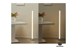 KHG LED-Stehleuchte, 1-flammig, chrom, mit Kristallapplikation | verchromt, lackiert