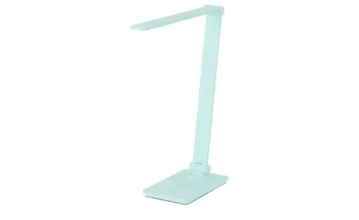 KHG LED-Tischleuchte, blau mit Qi-Charger | Blau, lackiert