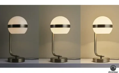 KHG LED-Tischleuchte, 1-flammig, Nickel-matt | matt