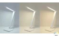 KHG LED-Tischleuchte, 1-flammig, Alu/weiß | Weiß, matt