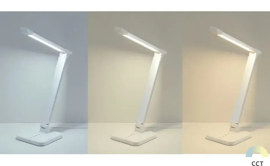 KHG LED-Tischleuchte, 1-flammig, Alu/weiß | Weiß, matt