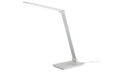 KHG LED-Tischleuchte, weiß mit Qi-Charger | Weiß, lackiert