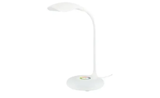 KHG LED-Tischleuchte,1-flammig, weiß | Weiß, lackiert