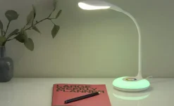 KHG LED-Tischleuchte,1-flammig, weiß | Weiß, lackiert