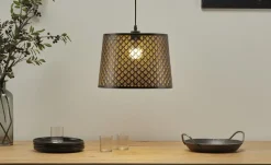 KHG Pendelleuchte, 1-flammig, schwarz/goldfarben | 1