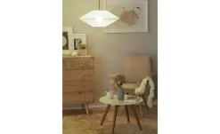 KHG Pendelleuchte, 1-flammig, Stoff weiß | Höffner