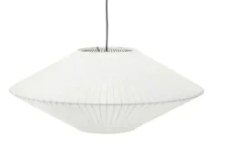 KHG Pendelleuchte, 1-flammig, Stoff weiß | Höffner