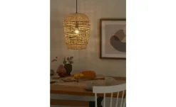 KHG Pendelleuchte, 1-flammig, Papierfäden/ naturfarb.