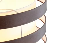 KHG Pendelleuchte, 1-flammig, Schirm schwarz/weiß `groß`