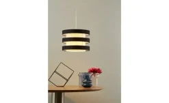 KHG Pendelleuchte, 1-flammig, Schirm schwarz/weiß `klein`