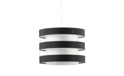 KHG Pendelleuchte, 1-flammig, Schirm schwarz/weiß `klein`