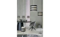 KHG Pendelleuchte, 1-flammig, Schirm schwarz/weiß `klein`