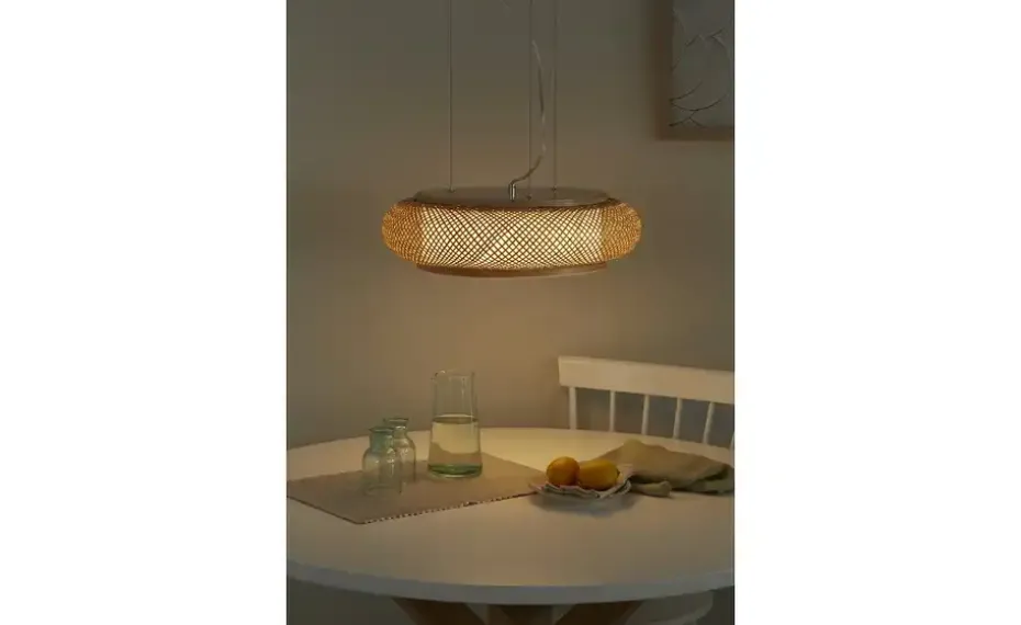 KHG Pendelleuchte, 3-flammig, Bambus/ Acryl | Höffner