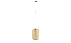 KHG Pendelleuchte, 1-flammig, Rattan-geflecht, natur ´groß` | 169 cm