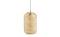 KHG Pendelleuchte, 1-flammig, Rattan-geflecht, natur ´groß` | 169 cm