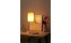 KHG Pendelleuchte, 1-flammig, Bambus/ Papier | Höffner