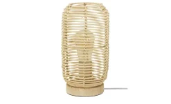 KHG Rattan-Tischleuchte, 1-flammig `Klein´  | 28,5 cm