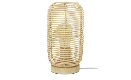 KHG Rattan-Tischleuchte, 1-flammig `Klein´  | 28,5 cm