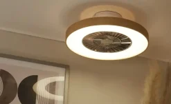 KHG Smart-Home Deckenventilator, Eichenholzoptik