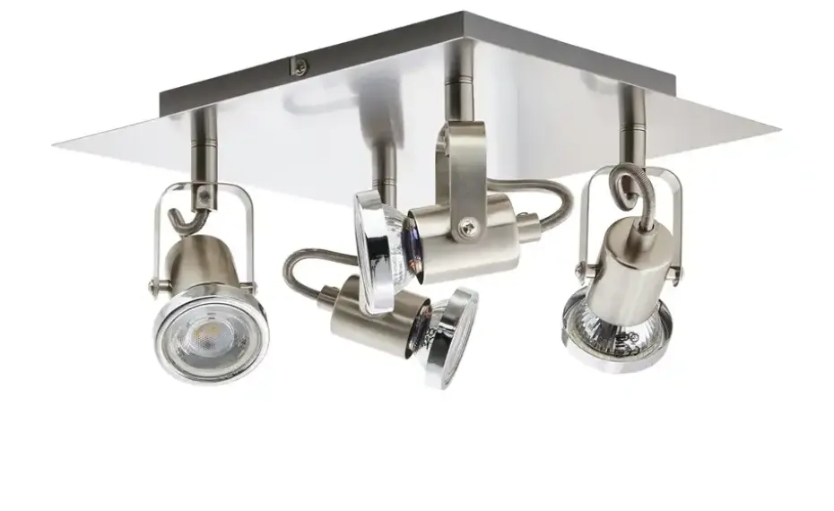 KHG Spot, 4-flammig, Nickel matt | Möbel Höffner