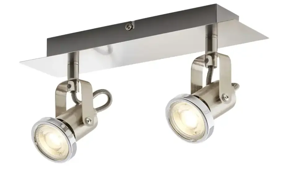 KHG Spot, 2-flammig, Nickel matt | Möbel Höffner