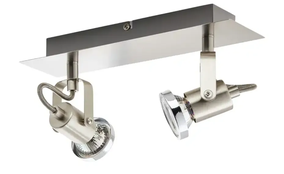 KHG Spot, 2-flammig, Nickel matt | Möbel Höffner