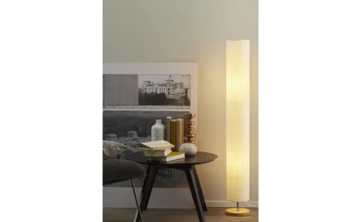 KHG Stehleuchte, 2-flammig, Holz/ Papier | Höffner