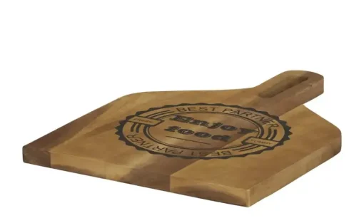 KHG  Tablett eckig mit Aufdruck Tabletts aus Akazienholz
