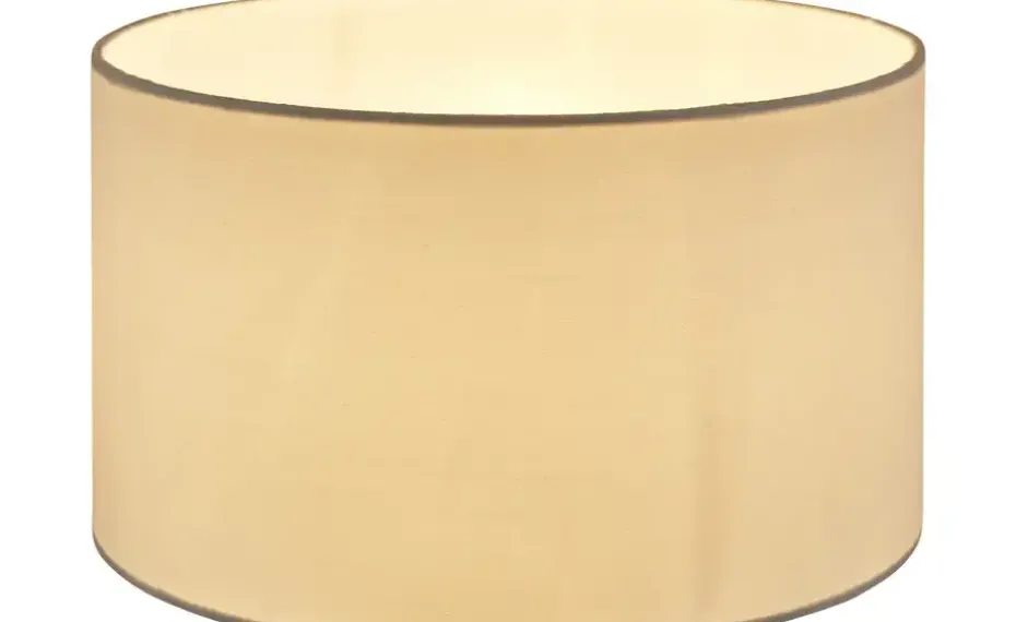 KHG Tischleuchte, 1-flammig, schwarz mit Stoffschirm