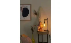 KHG Tischleuchte, 1-flammig, Metall / Holz | Höffner