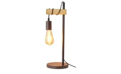 KHG Tischleuchte, 1-flammig, Metall / Holz | Höffner