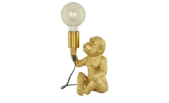 KHG Tischleuchte, 1-flammig, goldfarbig `Affe`